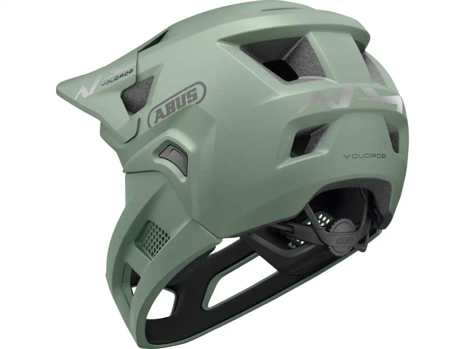 Abus YouDrop FF kids helmet Mist Green