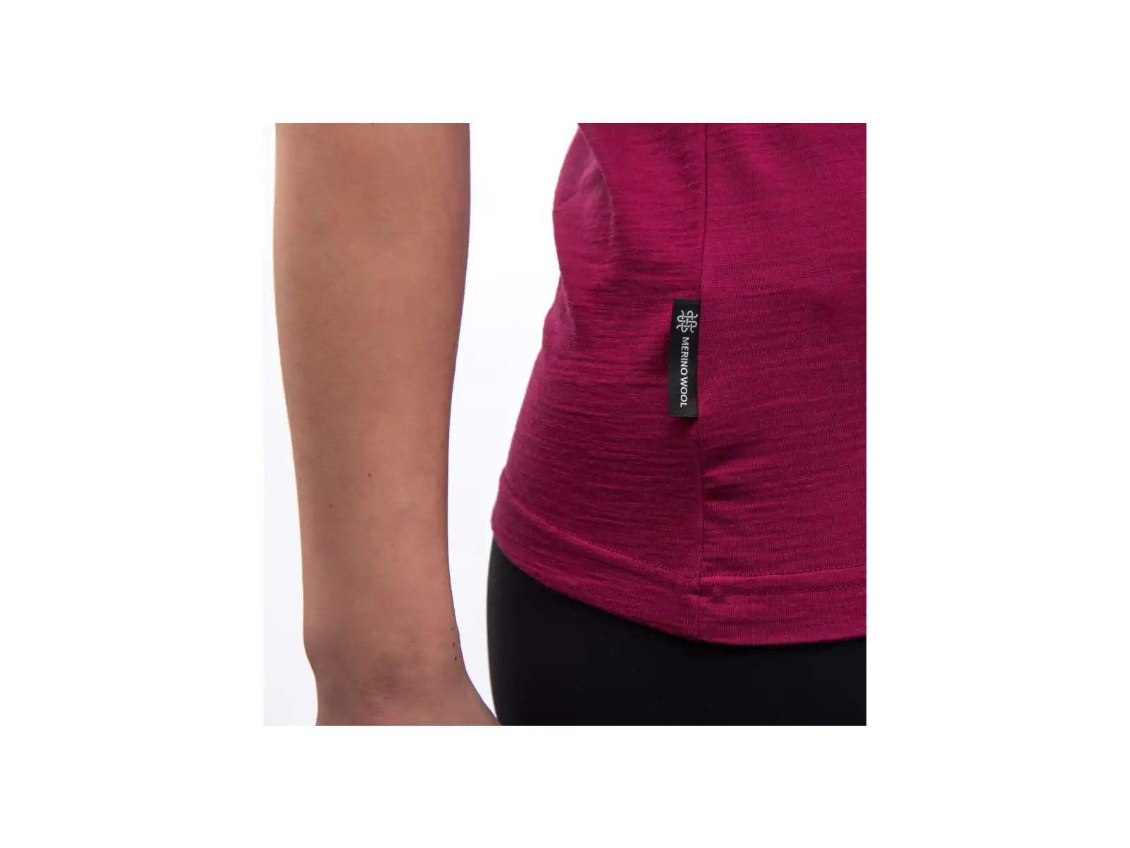 Sensor Merino Active Songbirds women's T-shirt short sleeve Lilla