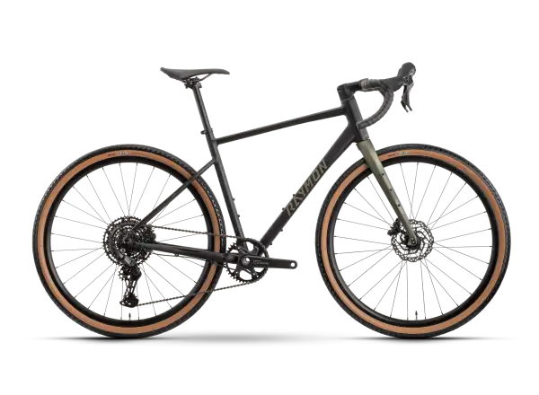 Raymon Territ Comp gravel bike Black/Forestgreen