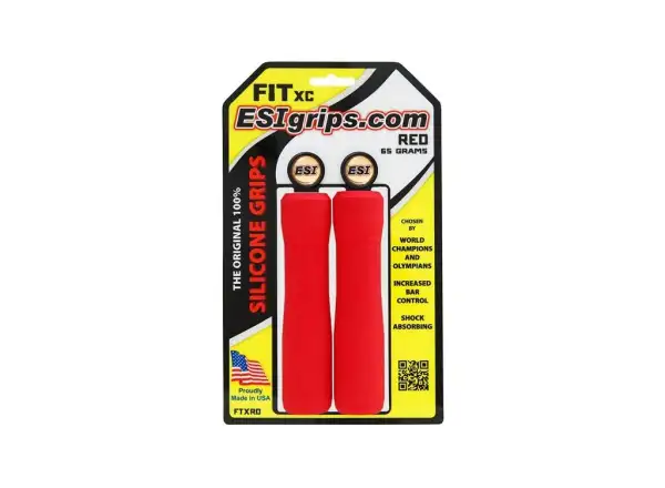 ESI Fit XC grips Red