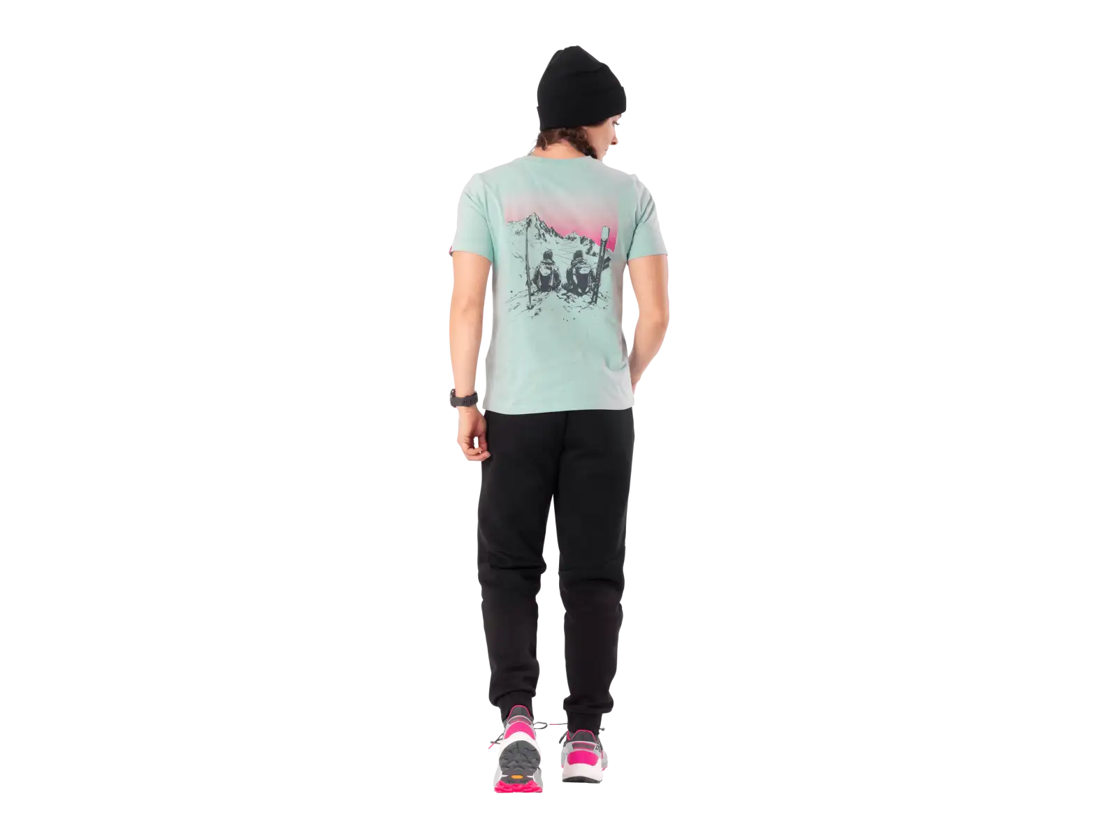 Dynafit Back Graphic Cotton women's T-shirt short sleeve Cloud Blue/Twilight