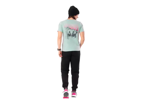 Dynafit Back Graphic Cotton women's T-shirt short sleeve Cloud Blue/Twilight