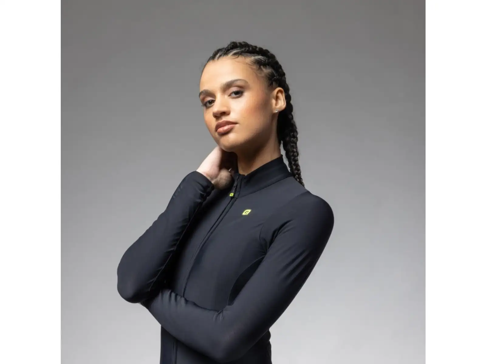 Alé R-EV1 Warm Race 2.0 women's insulated jersey long sleeve black