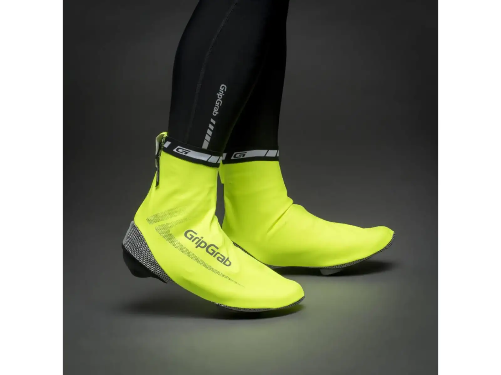 Grip Grab RaceAqua Hi-Vis waterproof overshoes yellow