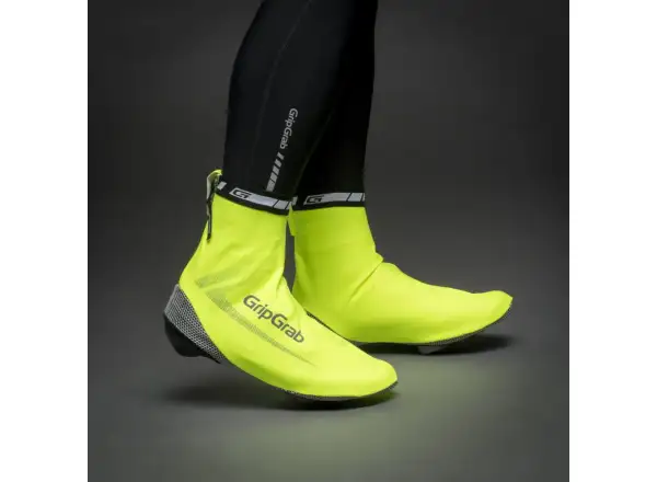 Grip Grab RaceAqua Hi-Vis waterproof overshoes yellow