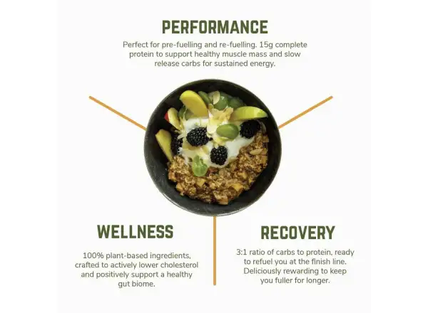Veloforte Overnight Oats porridge Apple & Cinnamon
