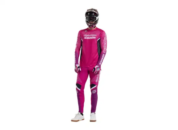Troy Lee Designs x SRAM Sprint Ultra men's jersey long sleeve Radioscape Fuchsia