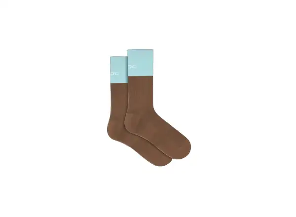 POC Motion MTB Long socks Bronzite Brown/Lazurite Blue
