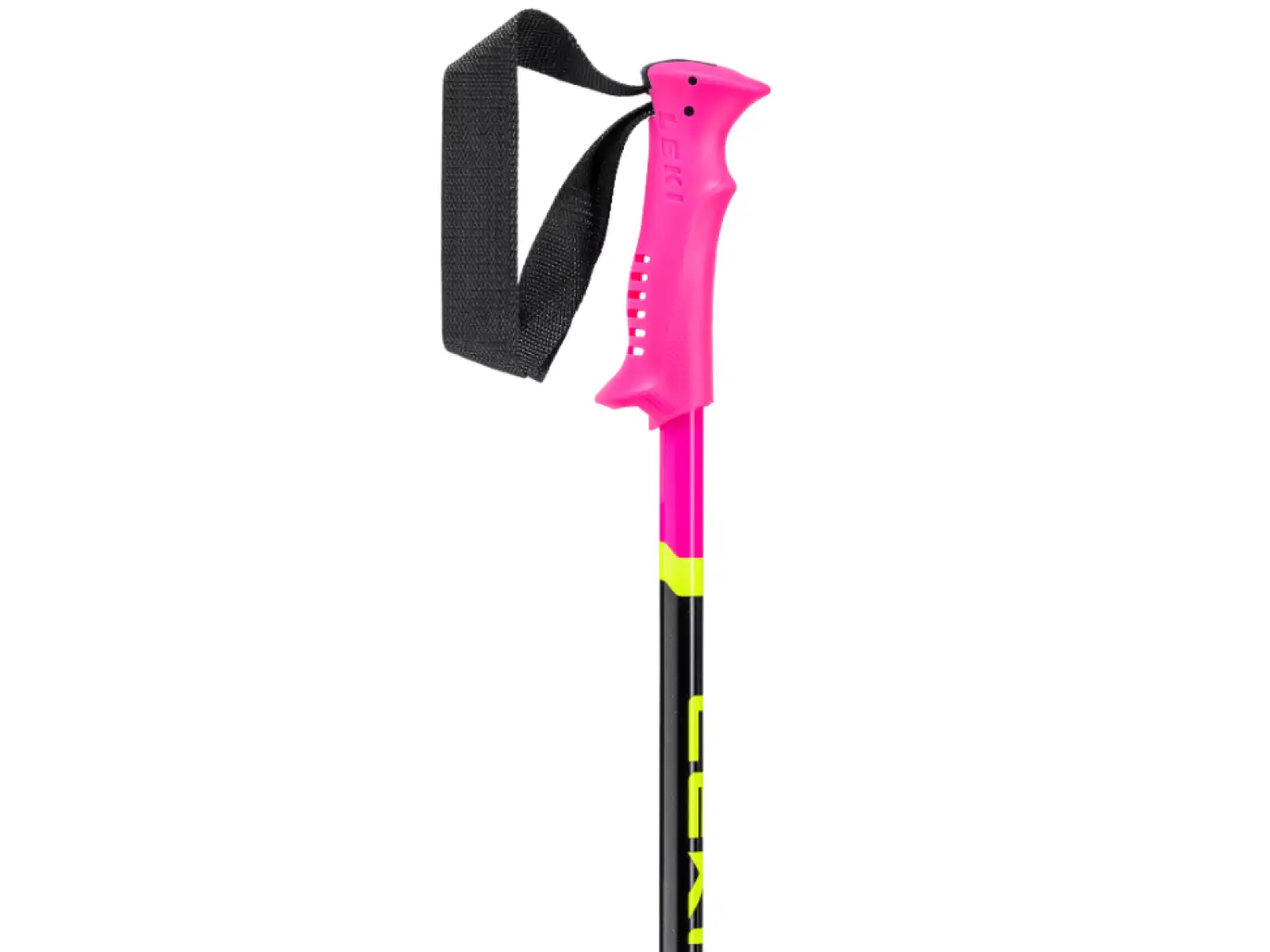 Leki Racing Kids children's alpine poles Neon Pink/Black/Neon Yellow