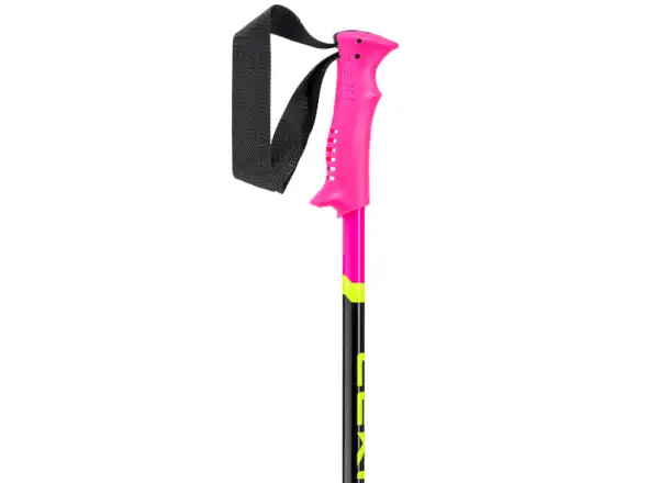 Leki Racing Kids children's alpine poles Neon Pink/Black/Neon Yellow