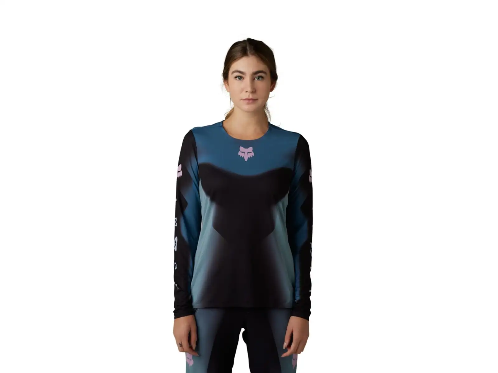 Fox Flexair Ts57 women's jersey long sleeve Black