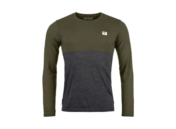 Ortovox 150 Cool Logo men's long sleeve T-shirt Dark Wild Herbs