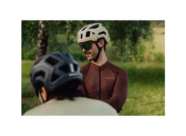 Force Plain men's long sleeve jersey brown