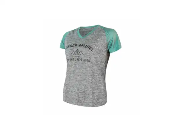 Sensor Charger women's jersey short sleeve gray/Mint