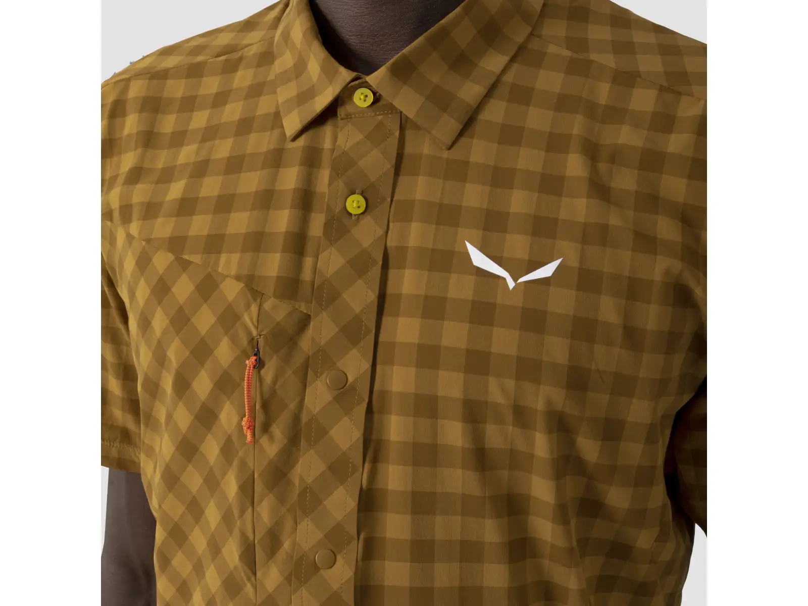 Salewa Puez Dry men's shirt Dark Olive