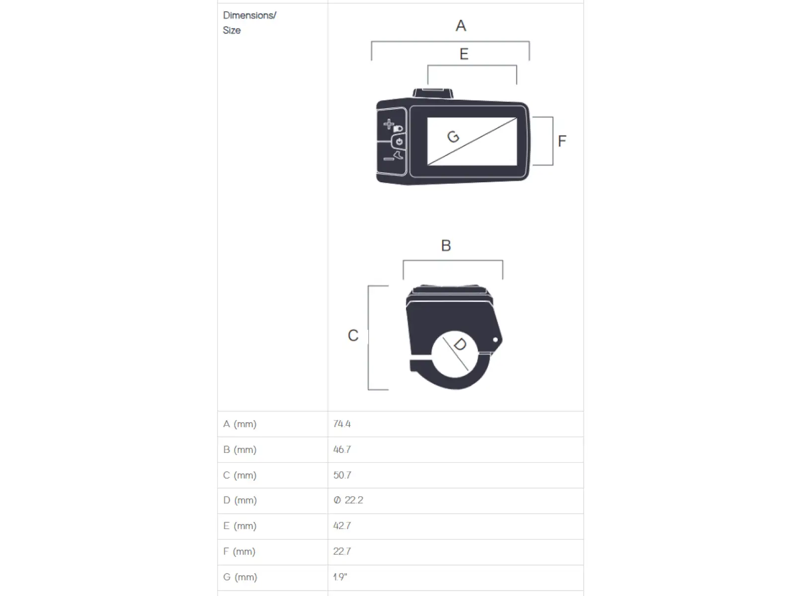 Bafang display DP C080 CAN