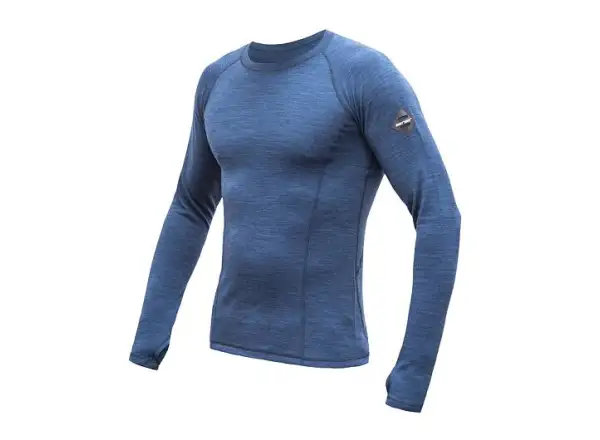 Sensor Merino Bold men's long sleeve shirt Cool Blue
