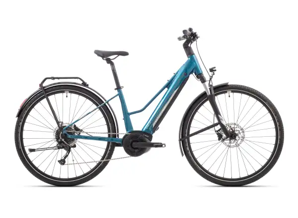 Superior eXR 6050 BL Touring trekking e-bike Gloss Petrol/Chrome Silver