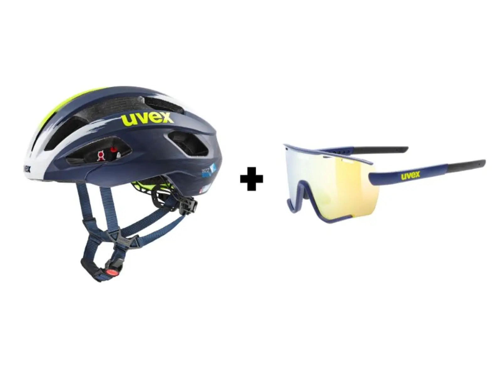 Uvex Sportstyle 236 Set Team Wanty glasses Blue Matt/Yellow Clear Cat. 2 limited offer