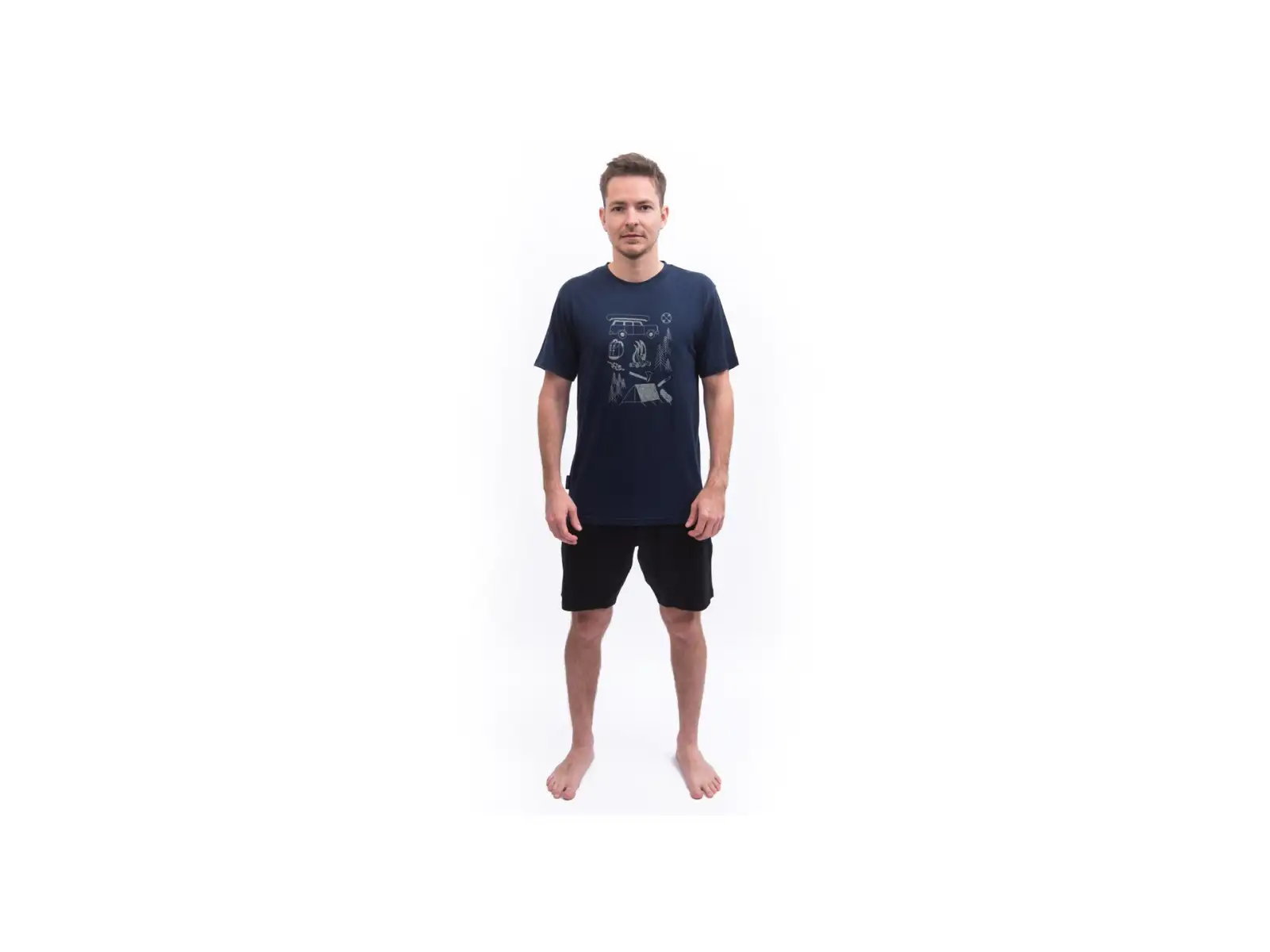 Sensor Merino Active Outside men's T-shirt short sleeve Deep Blue