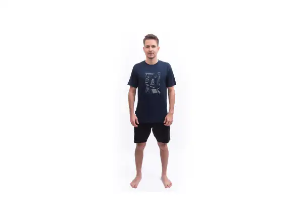 Sensor Merino Active Outside men's T-shirt short sleeve Deep Blue