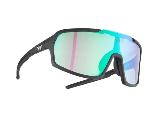 Neon Arizona 2.0 sport sunglasses Black Matt/Phototronic Plus Green