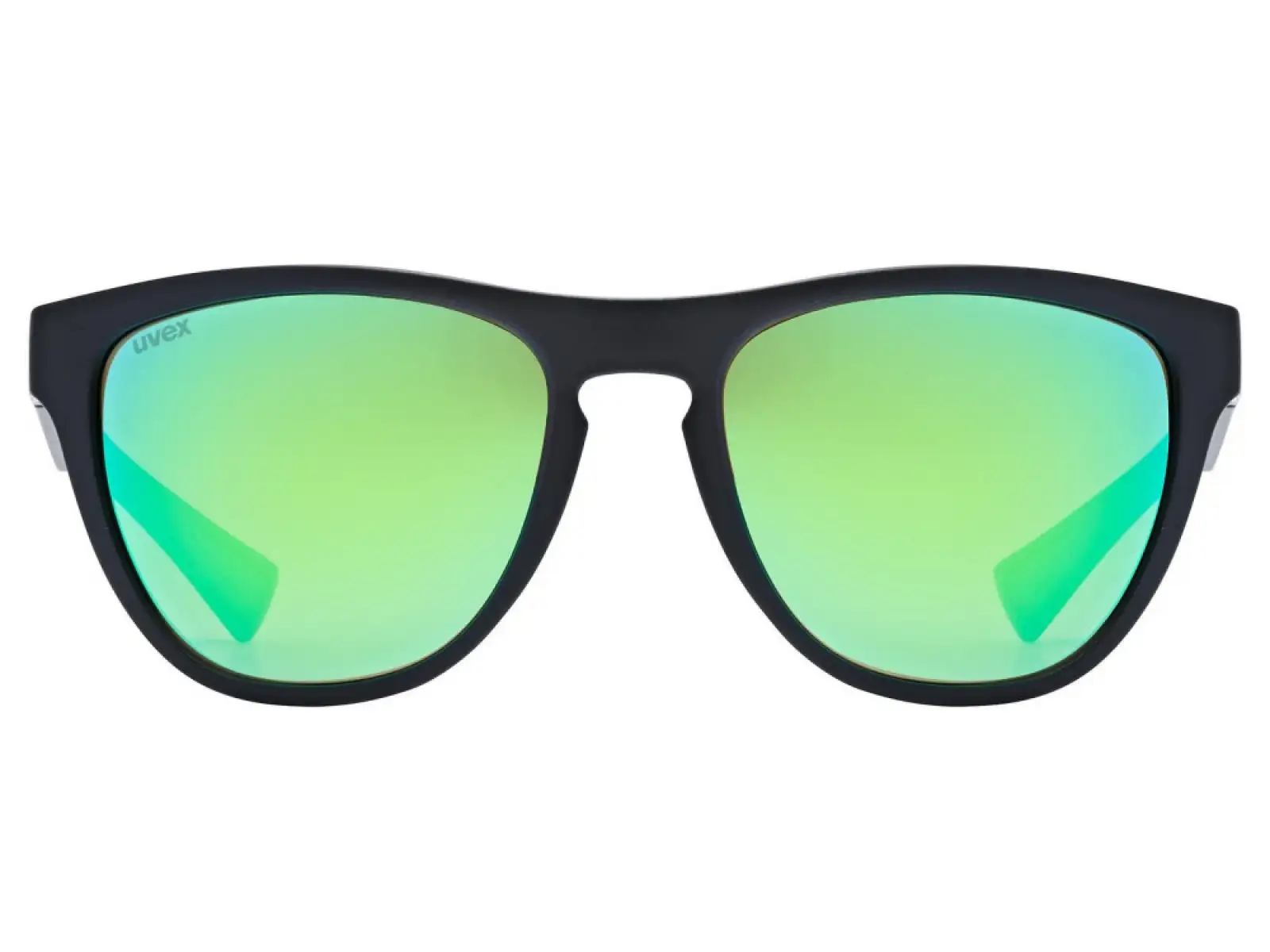 Uvex ESNTL Spirit glasses Black Matt/Mirror Green