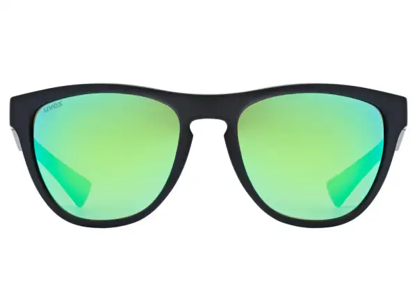 Uvex ESNTL Spirit glasses Black Matt/Mirror Green