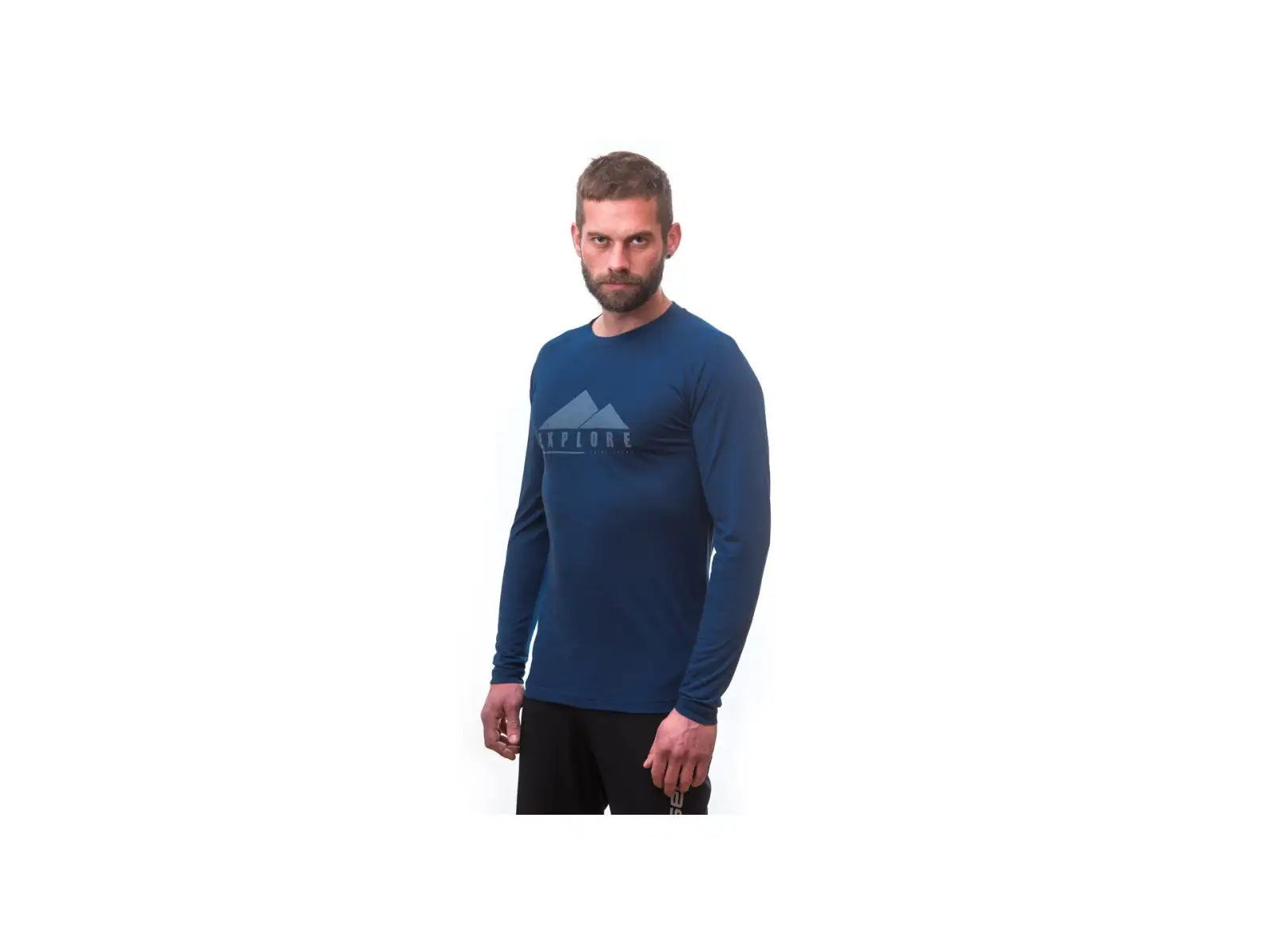Sensor Merino Air PT Explore men's long sleeve shirt dark blue
