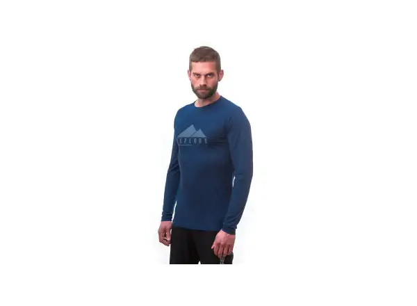 Sensor Merino Air PT Explore men's long sleeve shirt dark blue