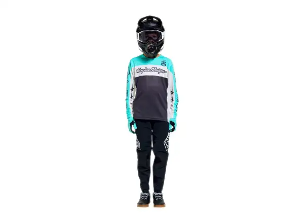 Troy Lee Designs Youth Sprint Pro kids jersey long sleeve Yo Moto Carbon