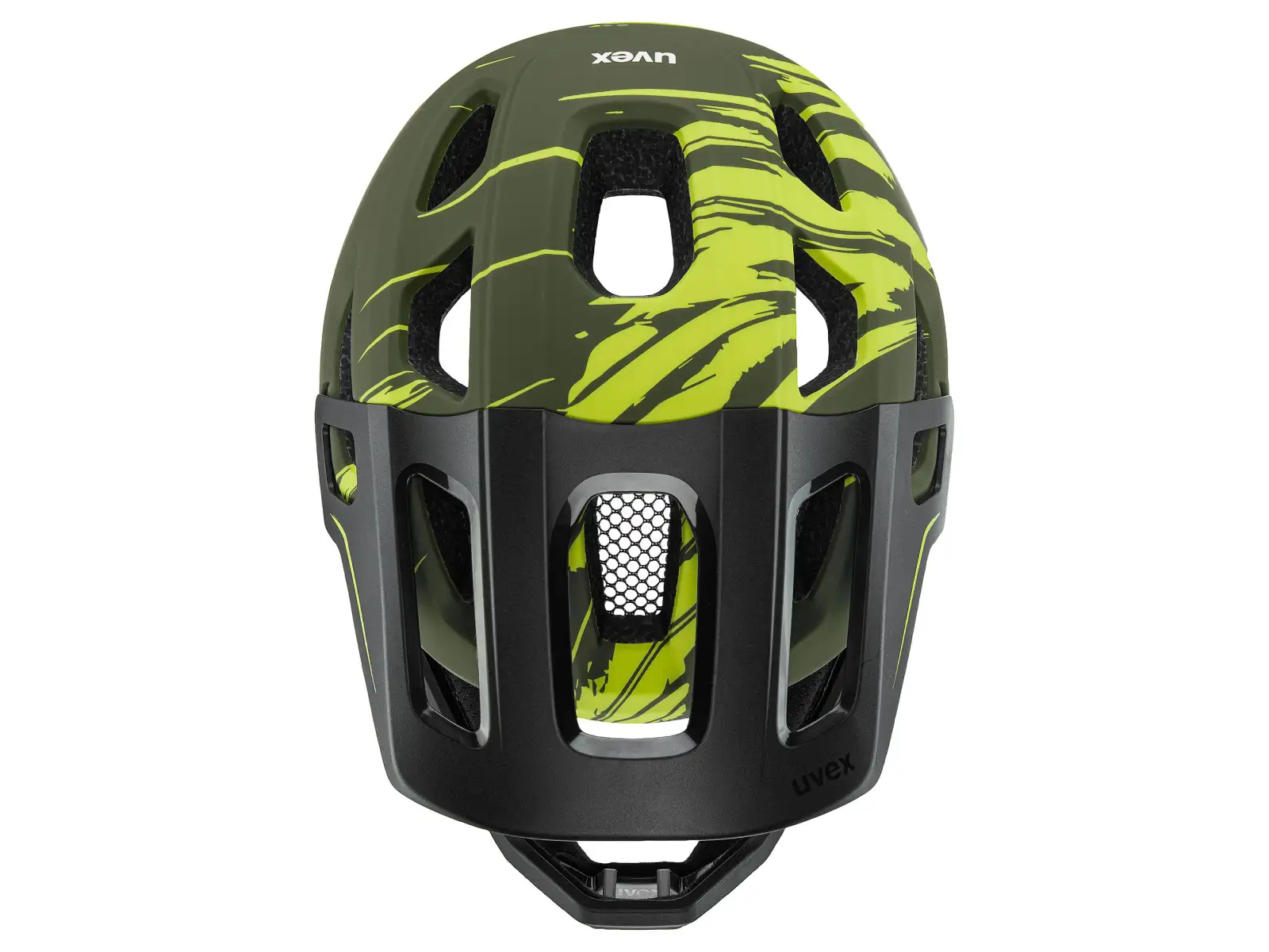 Uvex React JR Fullface MTB helmet Dark olive matt