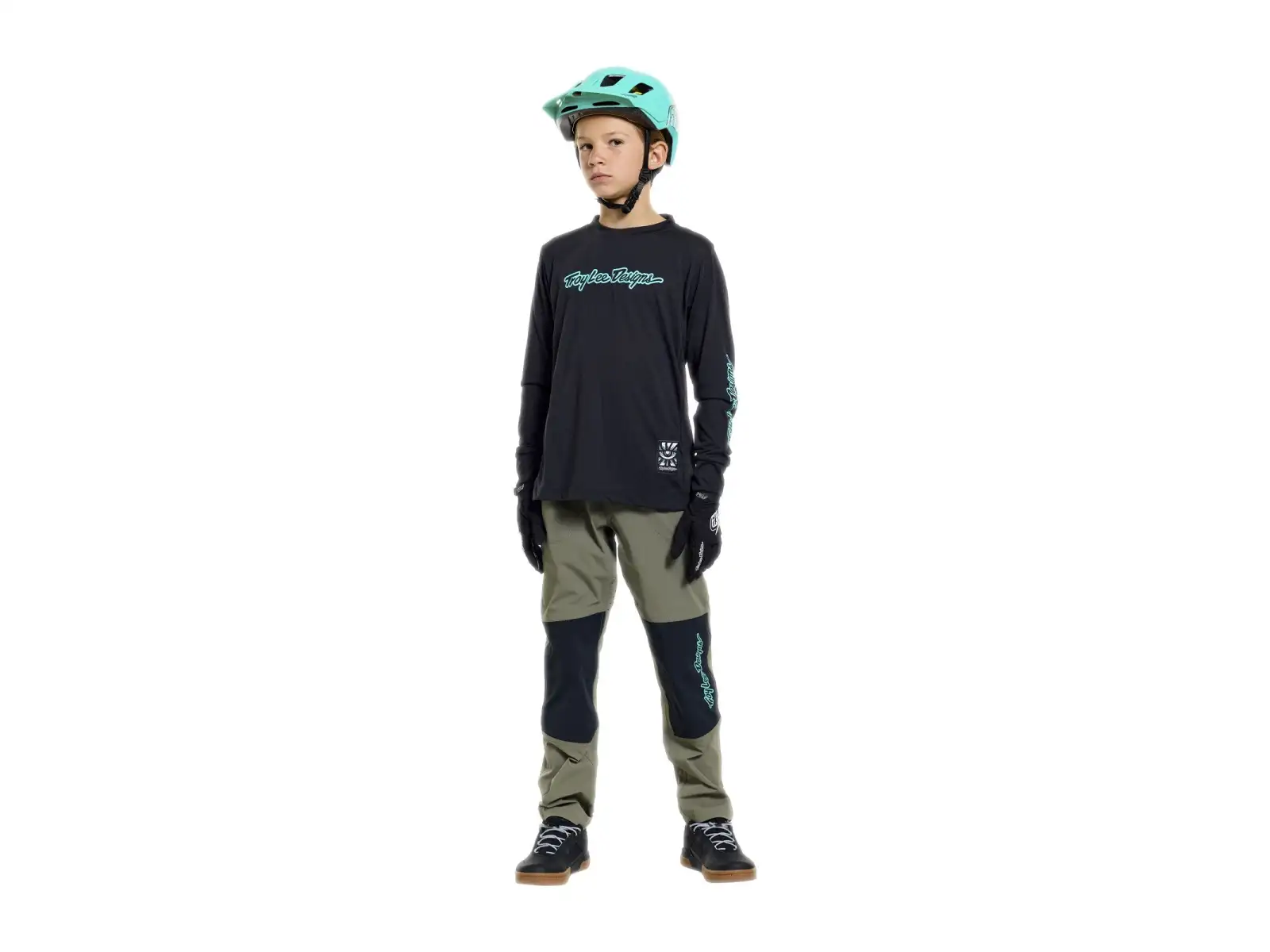 Troy Lee Designs Youth Skyline Trail kids pants Mono Army