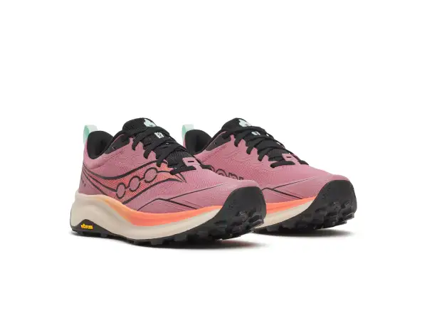 Saucony Peregrine 16 women's running shoes Mauve/Salmon