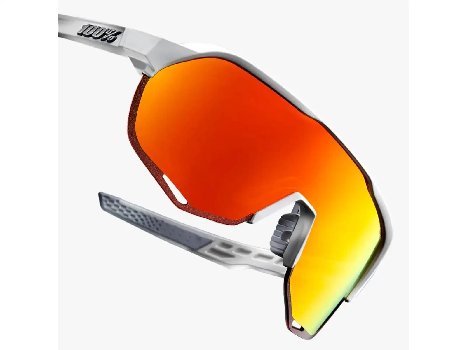 100% S2 Glasses Soft Tact Off White/HiPER Red Multilayer Mirror Lens