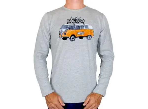 Cycology Road Trip MTB men's long sleeve t-shirt grey size M