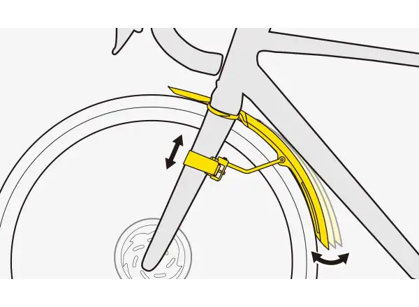 Topeak TetraFender G1 front gravel fender reflective sticker
