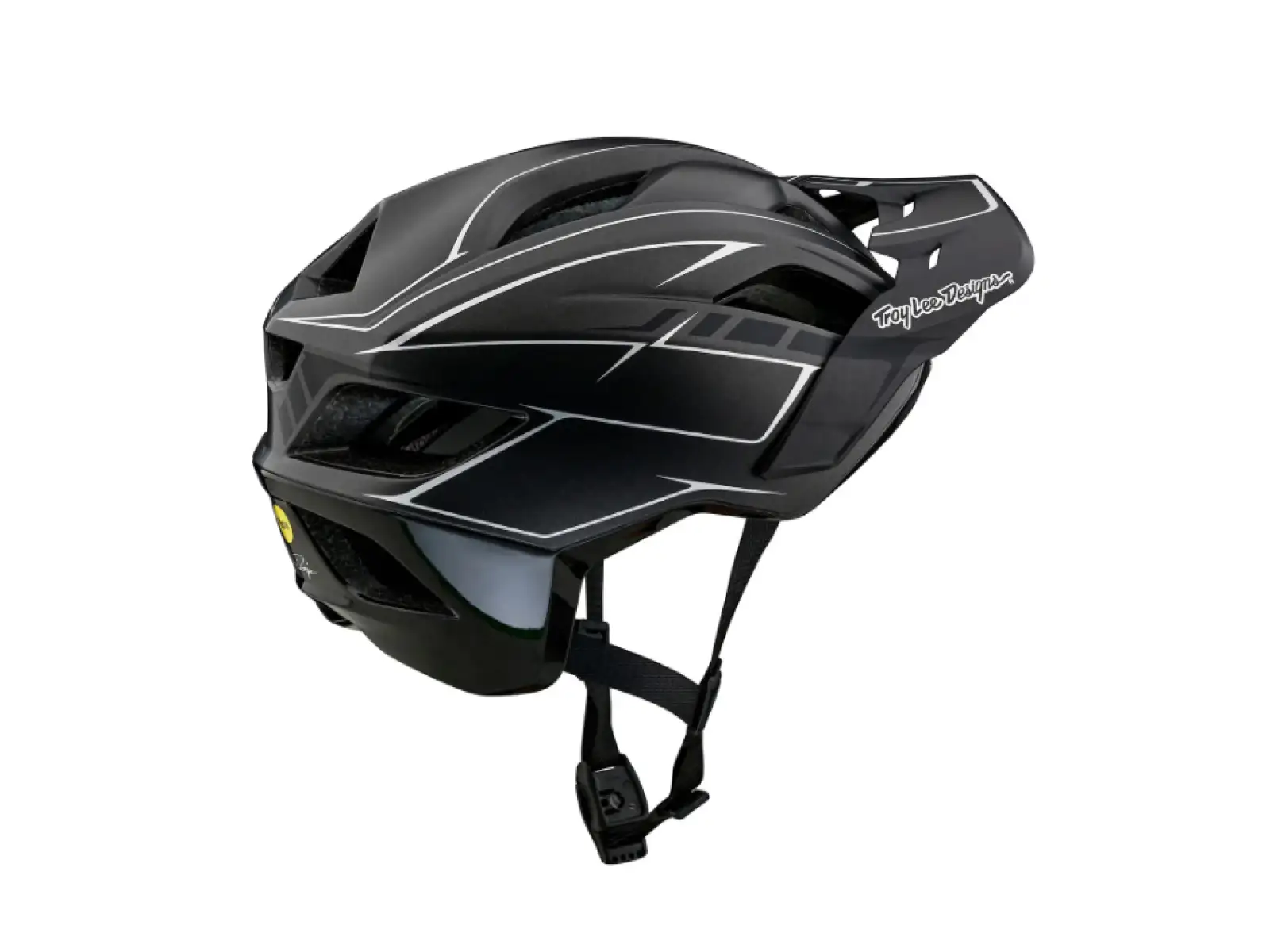 Troy Lee Designs Flowline SE MIPS helmet Pinstripe Charcoal/Black