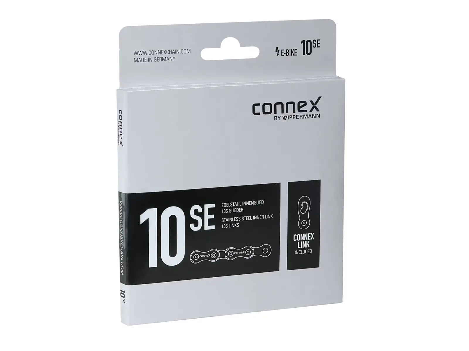 Connex 10sE silver chain for E-bike