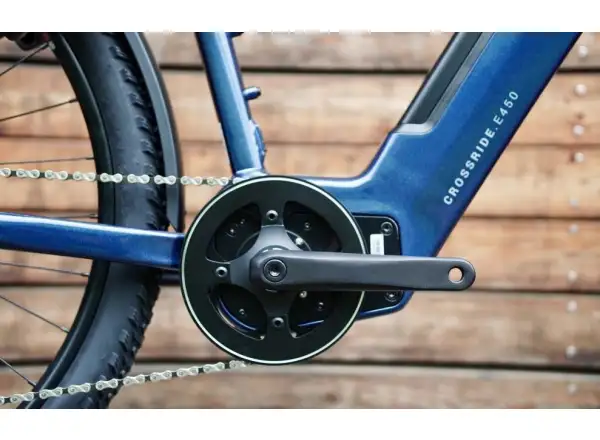 Rock Machine Crossride e450 hybrid e-bike Gloss Metallic Navy/Silver