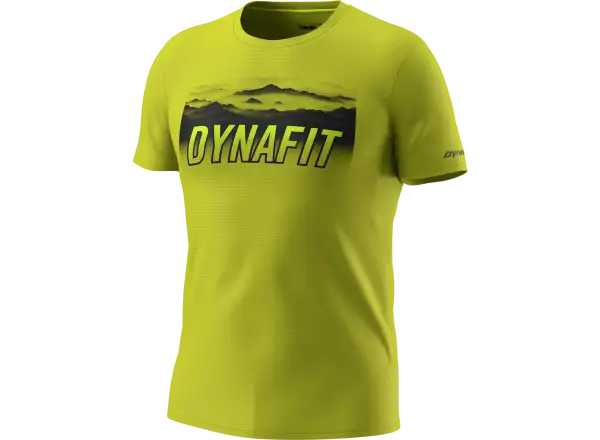Dynafit Transalper Graphic men's short sleeve T-shirt Golden Lime
