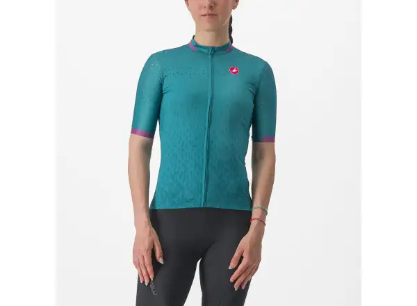 Castelli Pezzi women's jersey short sleeve Quetzal Green