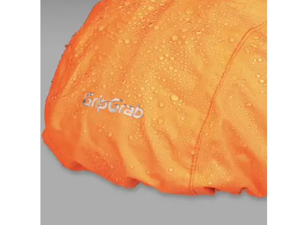 Grip Grab Waterproof helmet cover Orange Hi-Vis