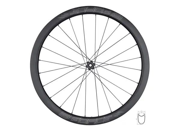 Force Team SP Carbon Disc XDR road spoked wheel 12x142 mm 40 mm rear