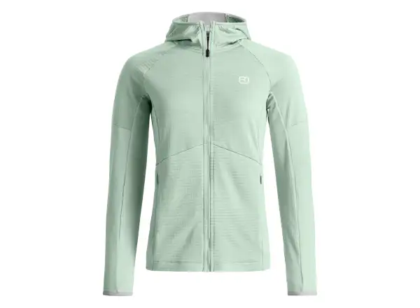 Ortovox Fleece Light Grid Hoody women's sweatshirt Green Acid