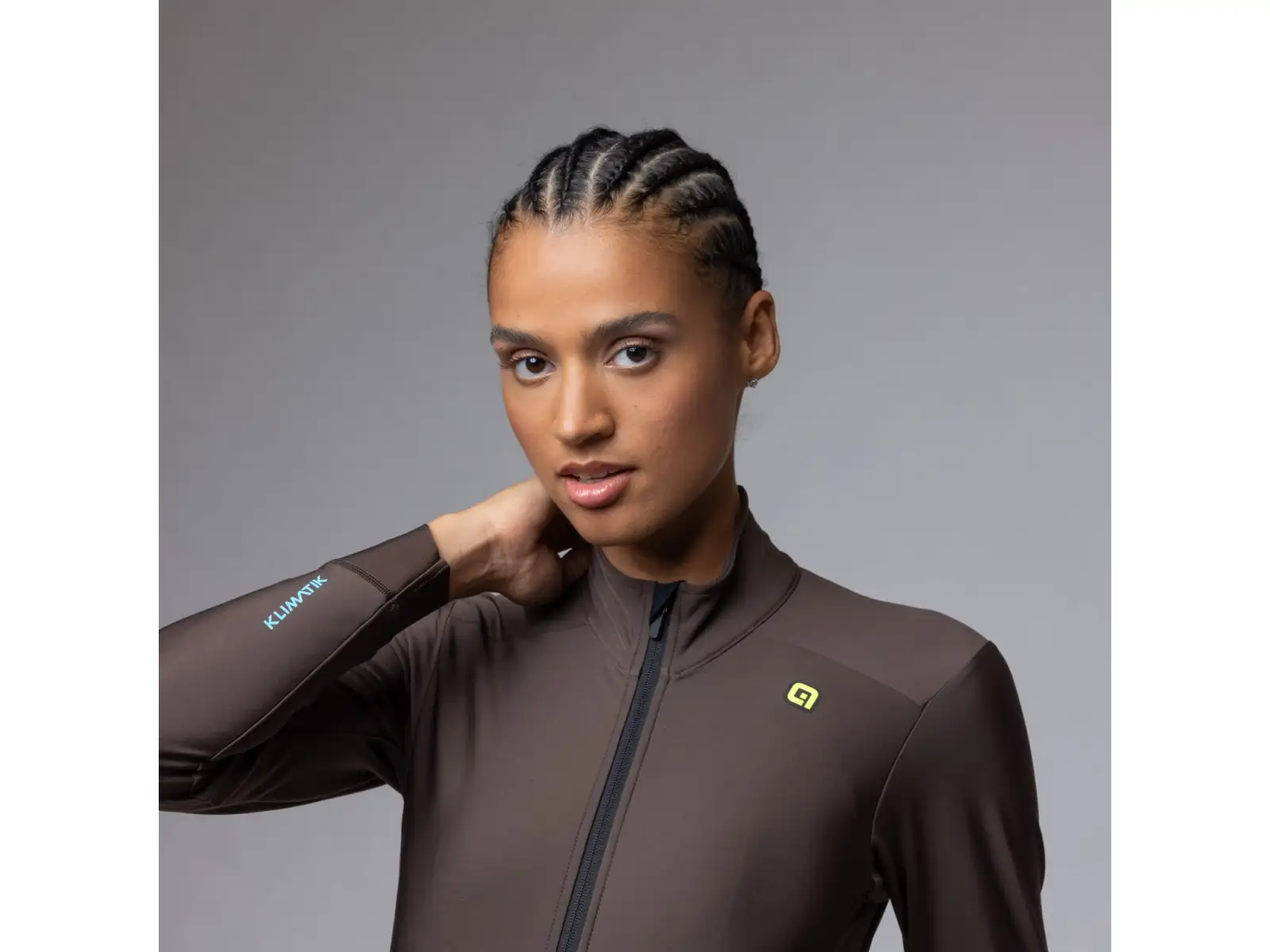 Alé Klimatik K-Idro women's insulated jersey long sleeve Coffee
