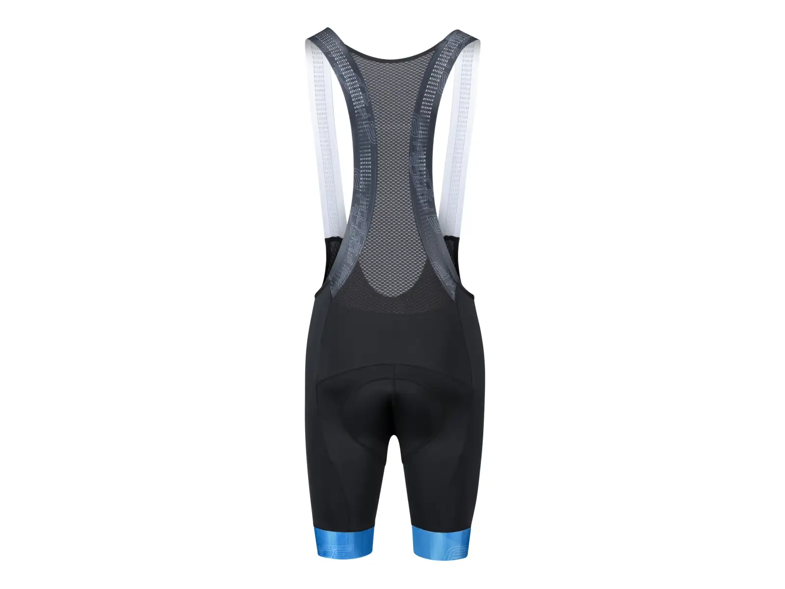 Force Stripe men's bib shorts with pad black/blue