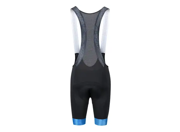 Force Stripe men's bib shorts with pad black/blue