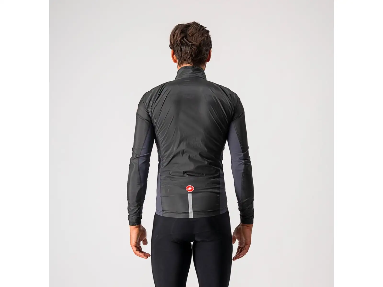 Castelli Squadra Stretch men's jacket light black/dark gray