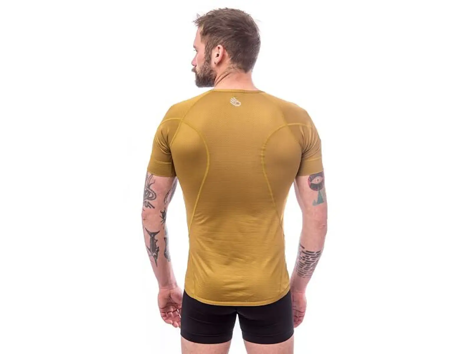 Sensor Coolmax Tech men's T-shirt short sleeve Mustard